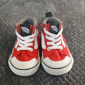 Vans Kids Sneakers in Red and White